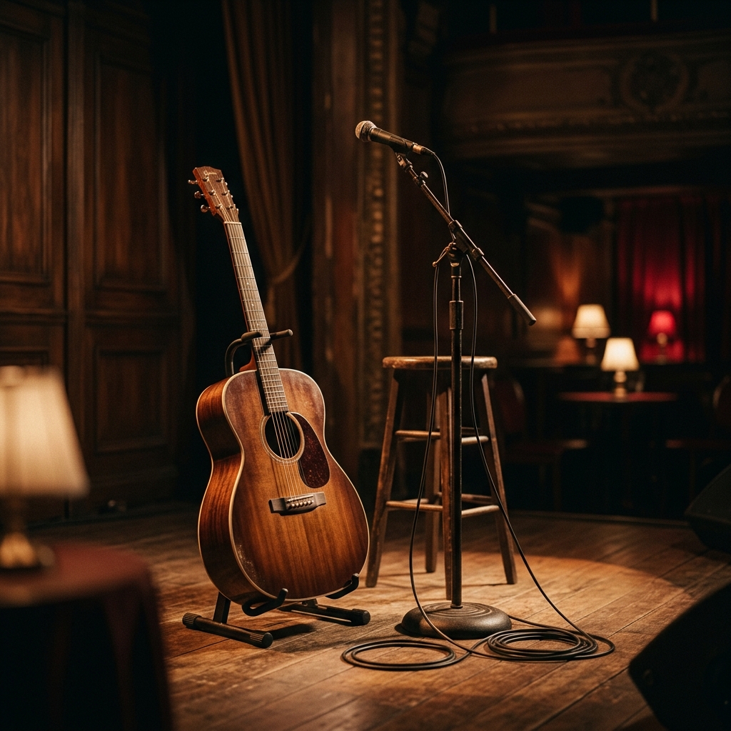 Editorial illustration for Acoustic Live; not official cover art