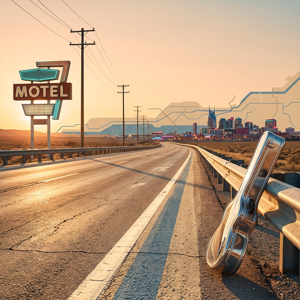 Editorial illustration for On the Road to Nashville; not official cover art