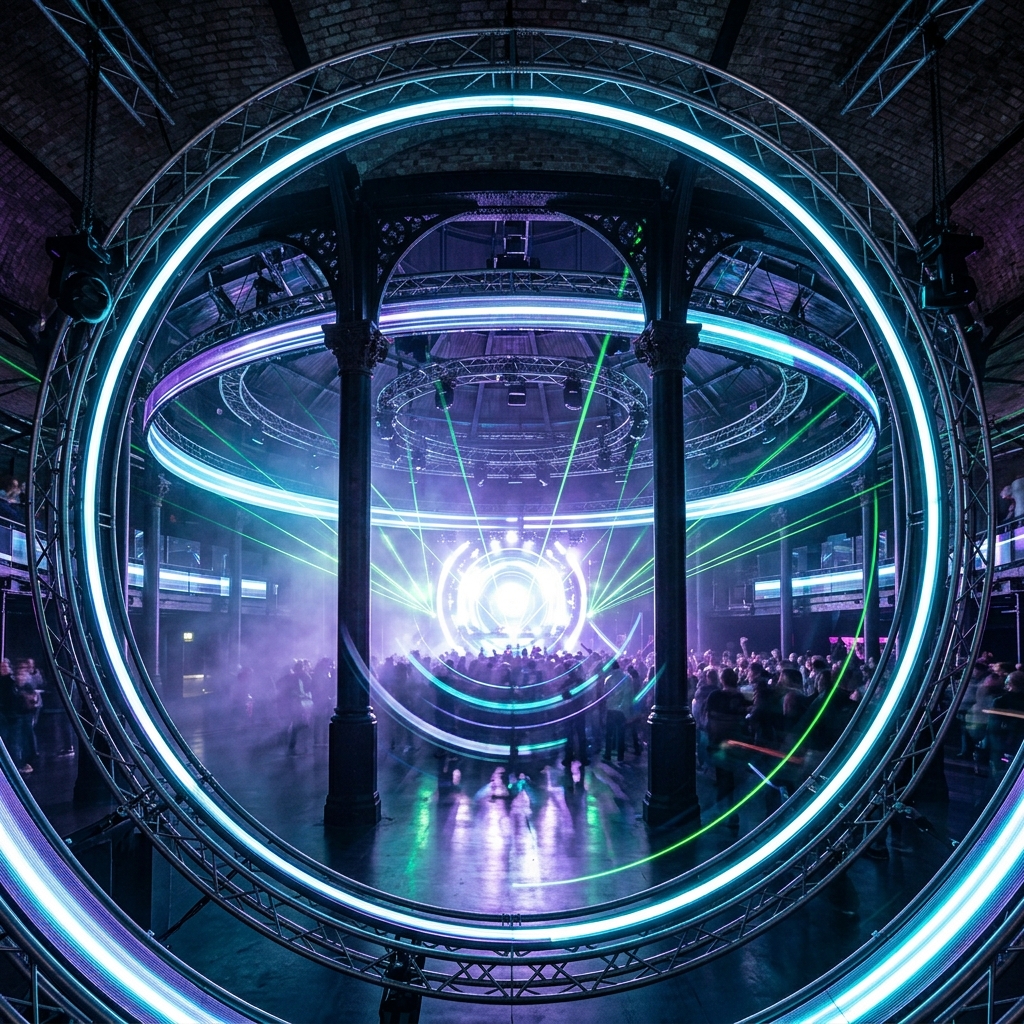 Editorial illustration for Tomorrow’s World Tour (Live at the Roundhouse); not official cover art