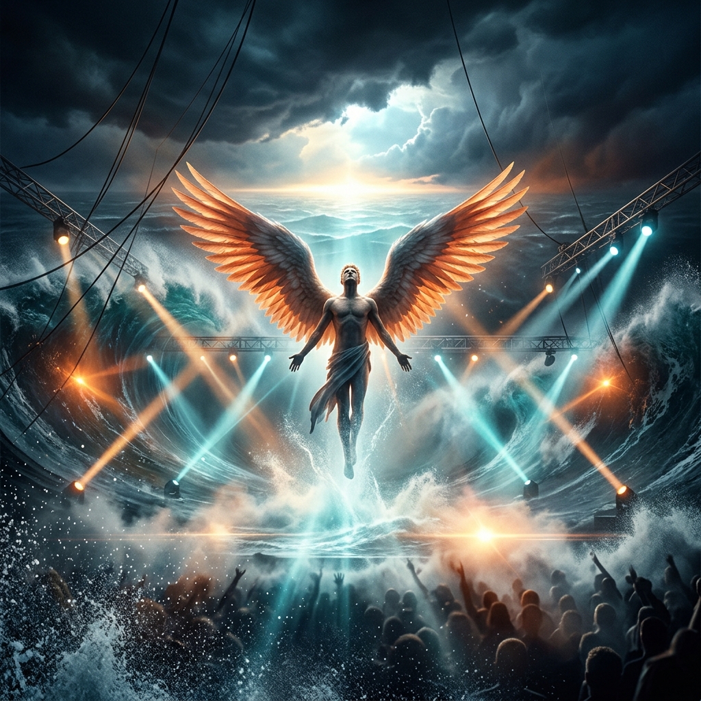 Editorial illustration for World Be Live; not official cover art